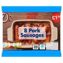 Farmer Jack's 8 Pork Sausages 360g